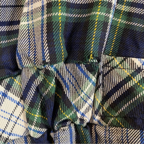 Land’s End Girl’s Green Plaid Jumper Dress - Picture 12 of 13